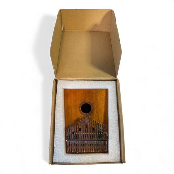 17-Key Mahogany Kalimba Thumb Piano By Hidear With Box & Accessories For Beginne - Picture 1 of 10